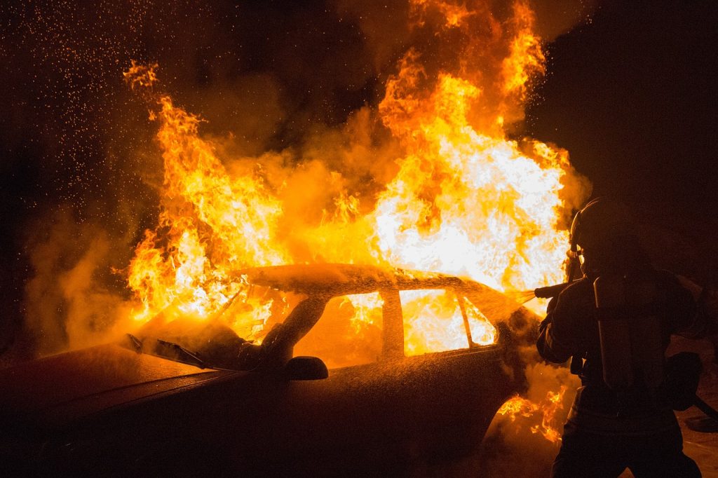 incendie de véhicule