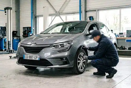 Vérification d’une voiture avant un contrôle technique