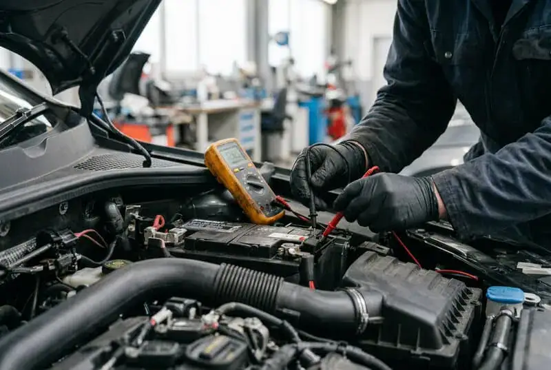 Diagnostic d’une panne électrique dans le moteur d’une voiture