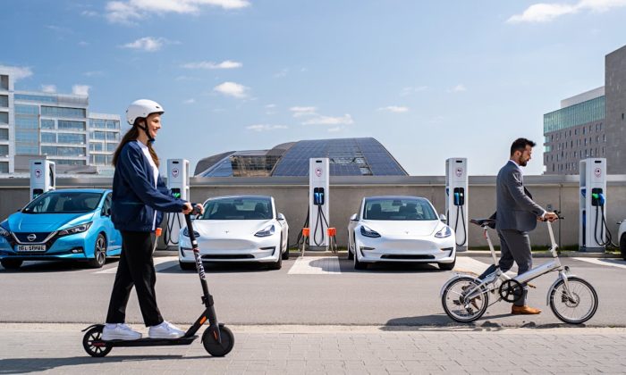 Illustration pour article sur le marché des bornes de recharge électrique